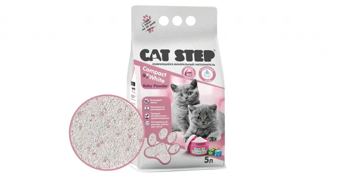 CAT STEP Compact White Baby Powder