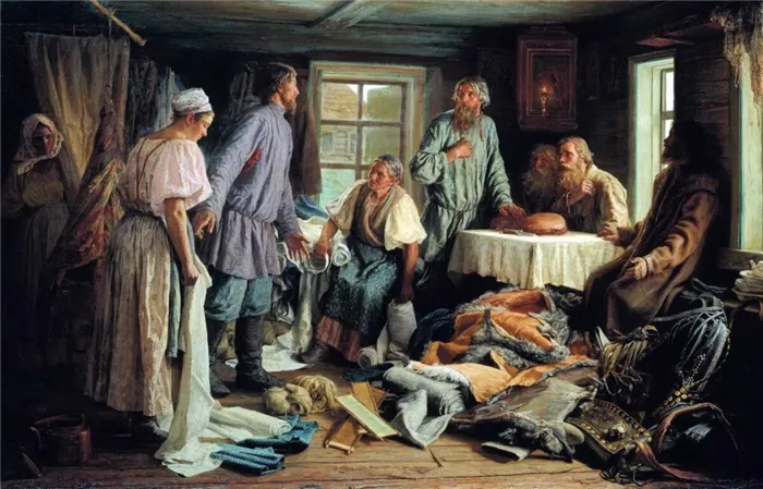 Семейный раздел. В.М. Максимов, 1876